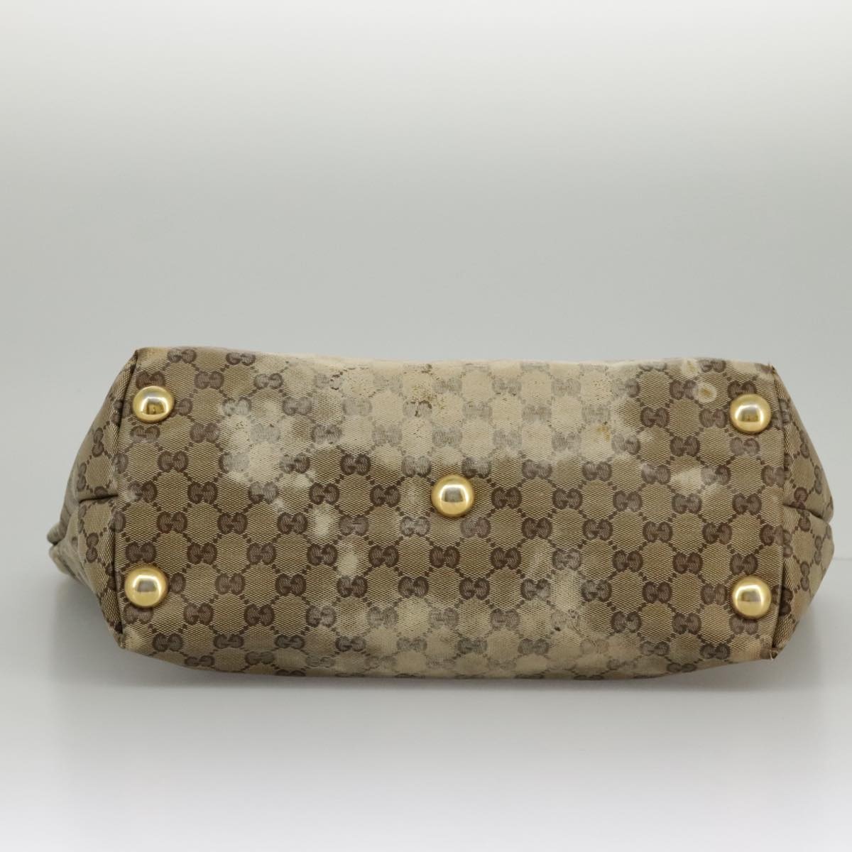 GUCCI GG Crystal Tote Bag Beige Gold - 10
