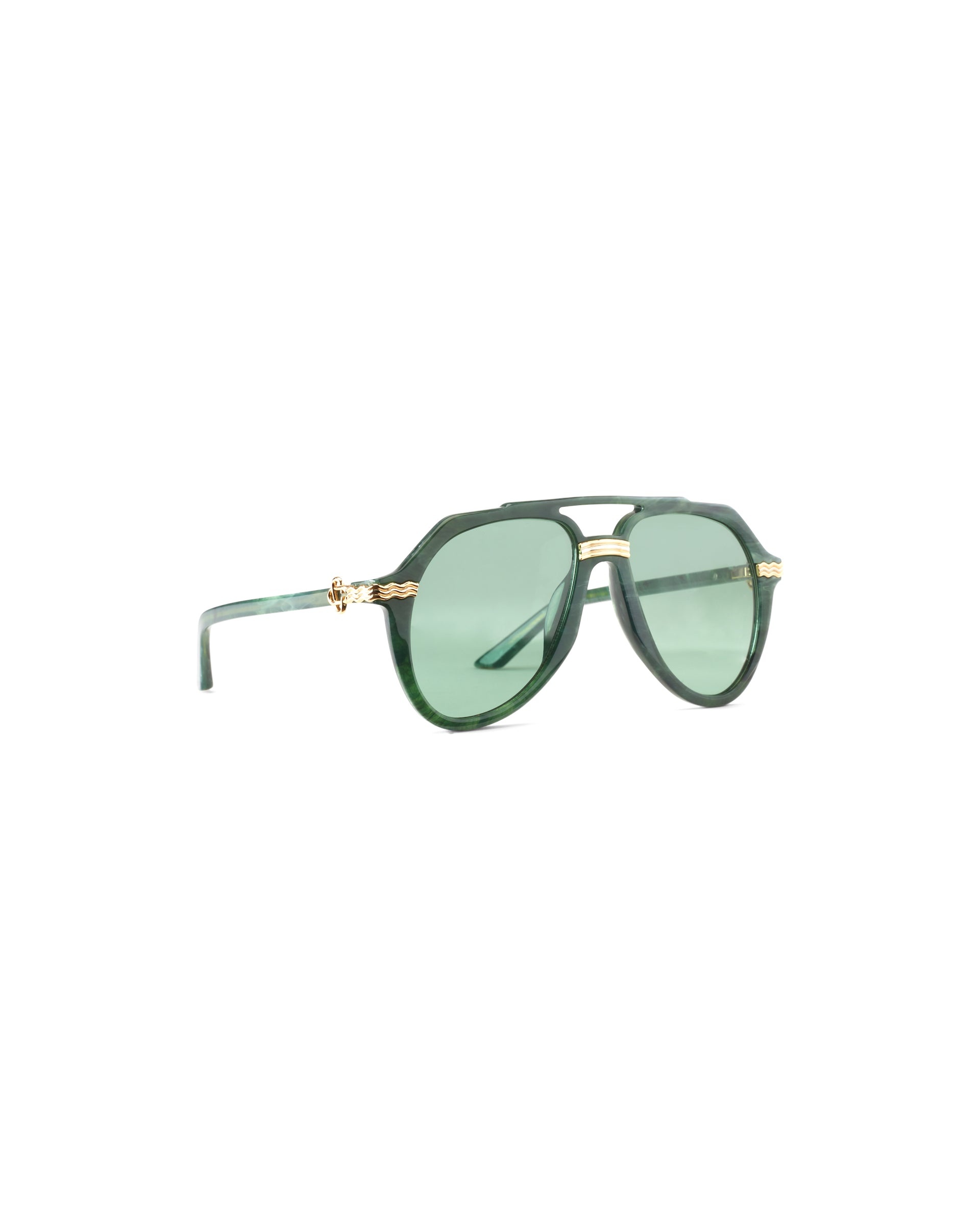 Rajio Green & Gold Sunglasses - 1