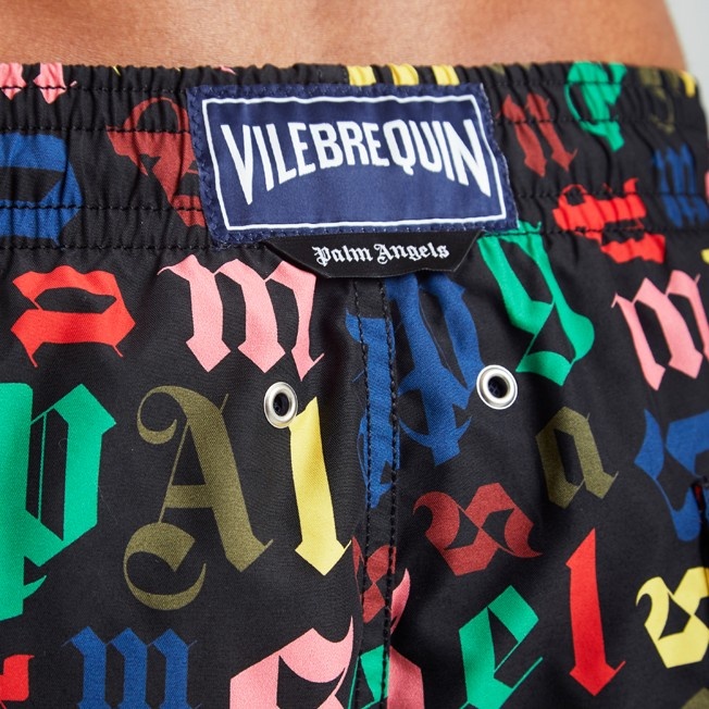 Men Swim Trunks Palm Angels Monogram- Vilebrequin x Palm Angels - 6