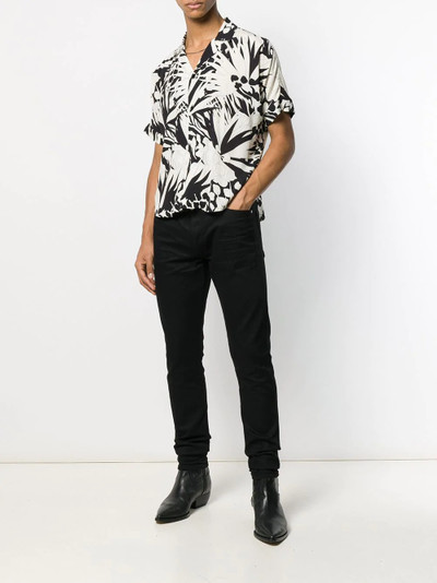 SAINT LAURENT Jungle Flower print shirt outlook