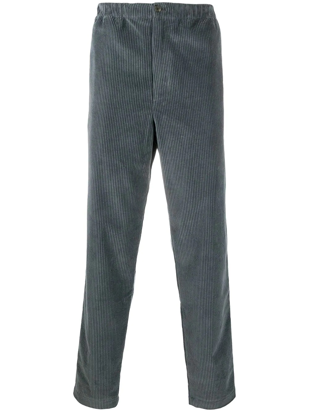 corduroy straight leg trousers - 1