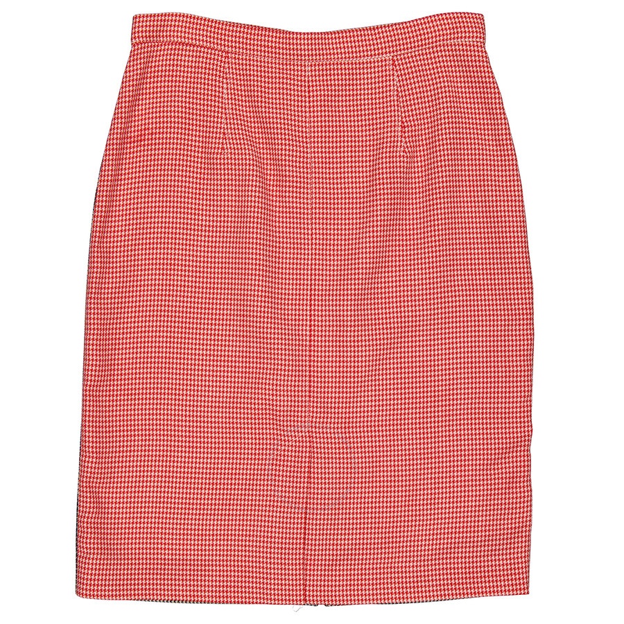 Burberry Houndstooth Two-tone Wool Skirt - 3