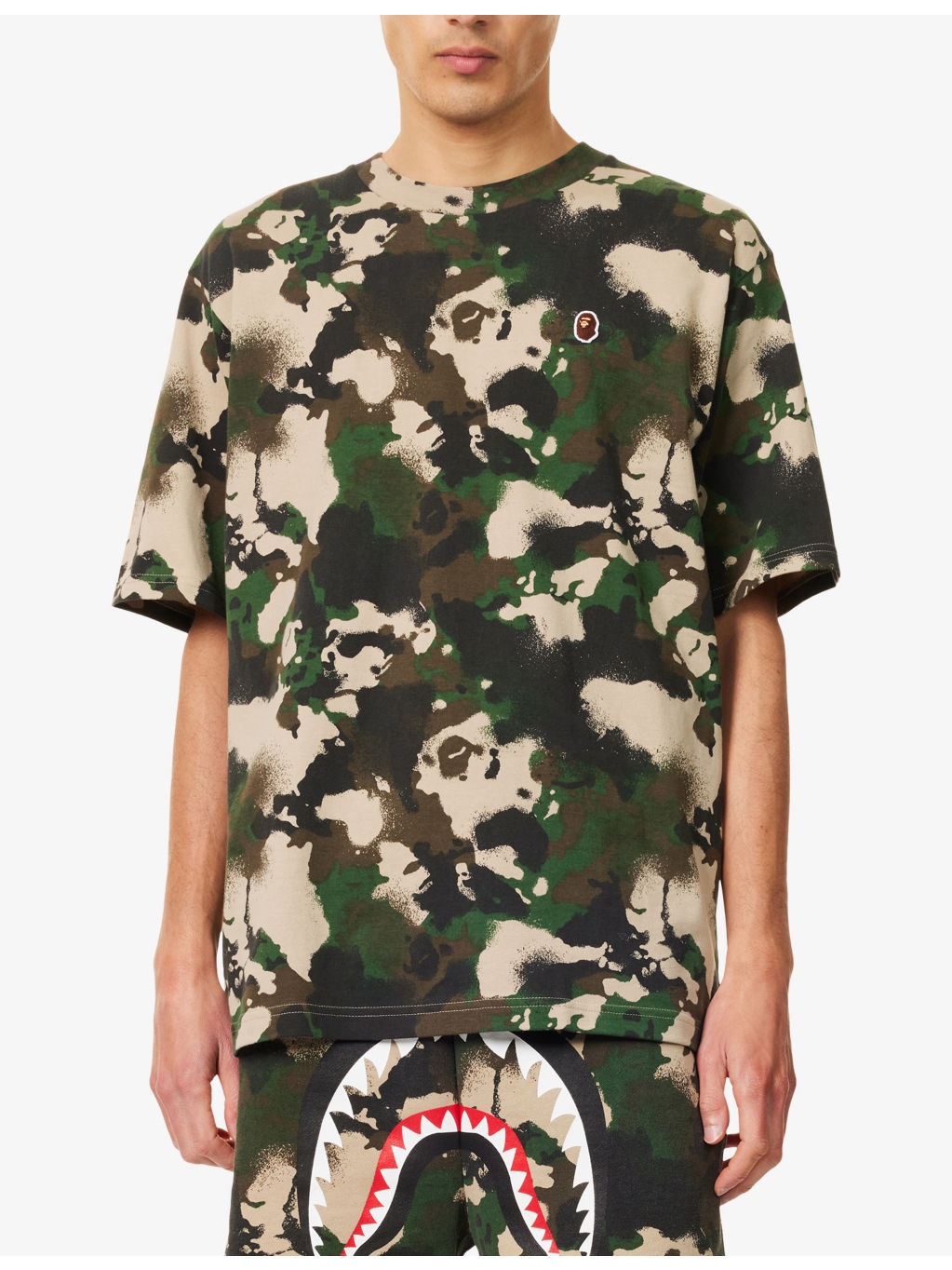 Map Camo One Point Short-Sleeve Cotton-Jersey T-Shirt - 3