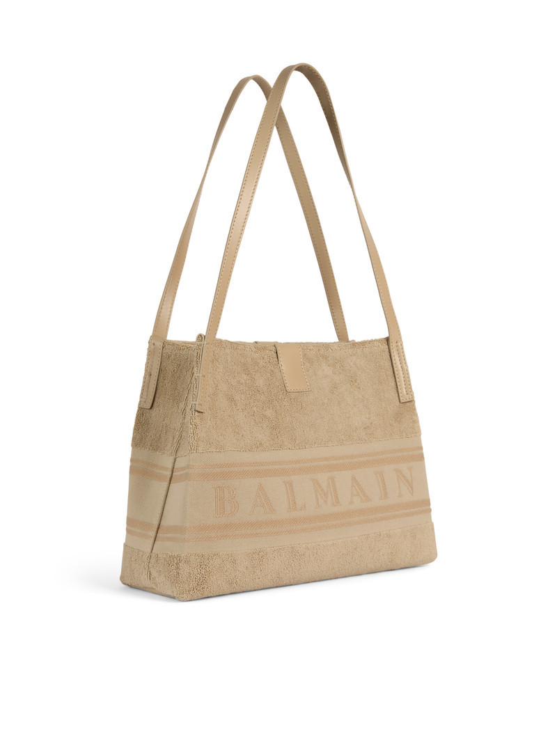 Small Release tote bag in cotton bouclé 3