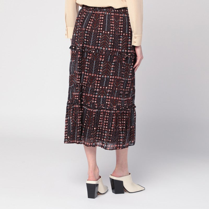 Isabel Marant Étoile Diya Skirt In Cotton Voile With Print Women - 2