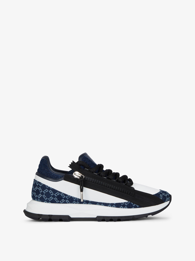 SPECTRE SNEAKERS IN LEATHER & DENIM MONOGRAM 72 - 1