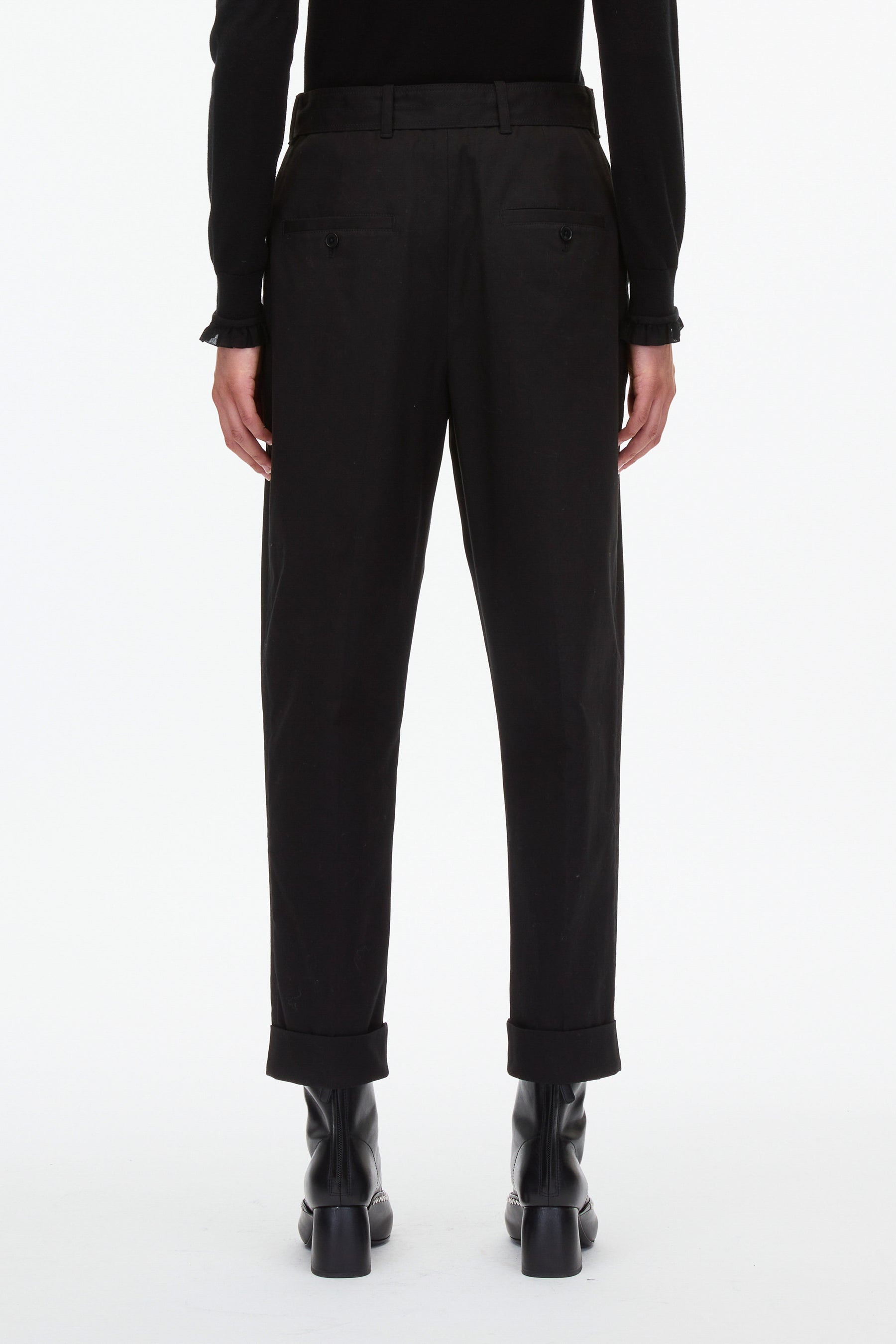Pleat Carrot Pant - 4