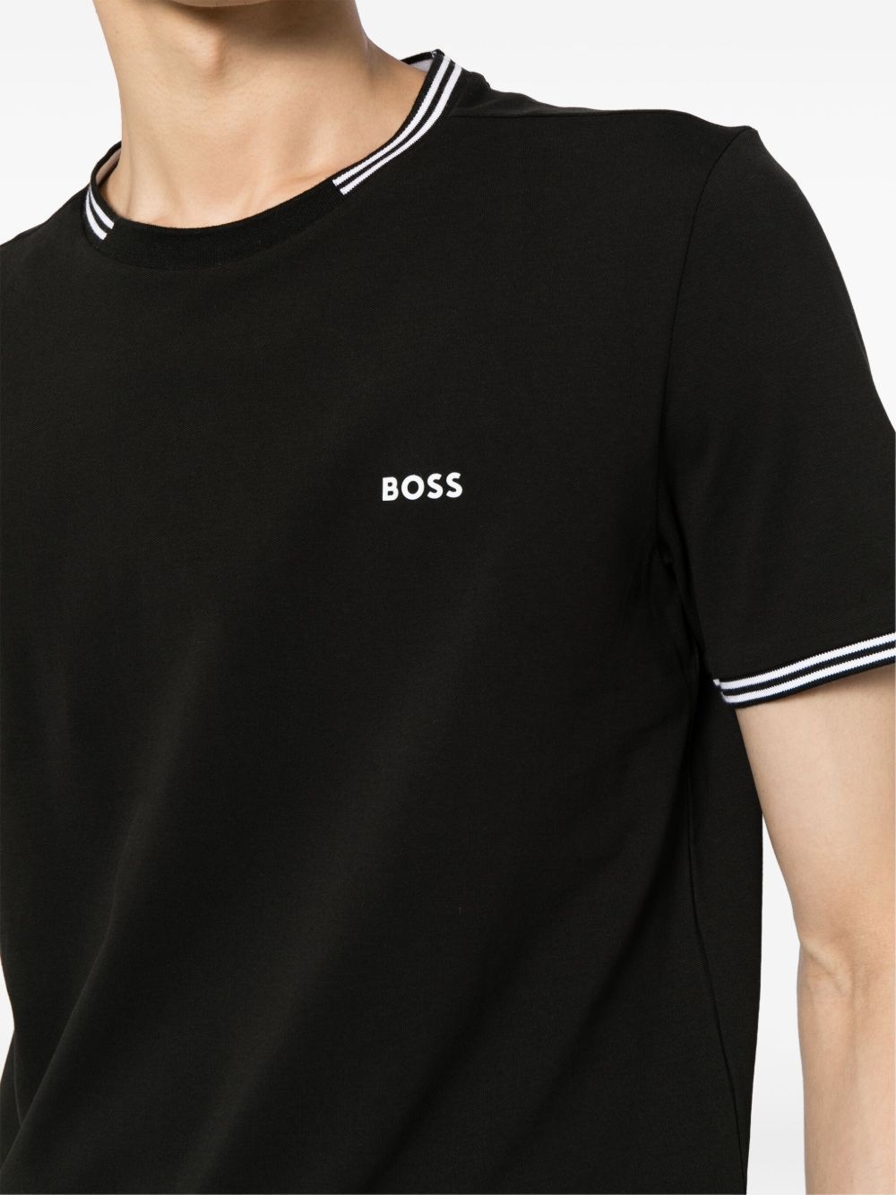 logo-patch crew neck t-shirt - 5