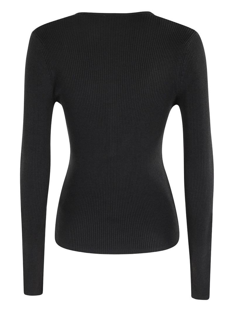 HERSKIND V-neck ribbed top outlook