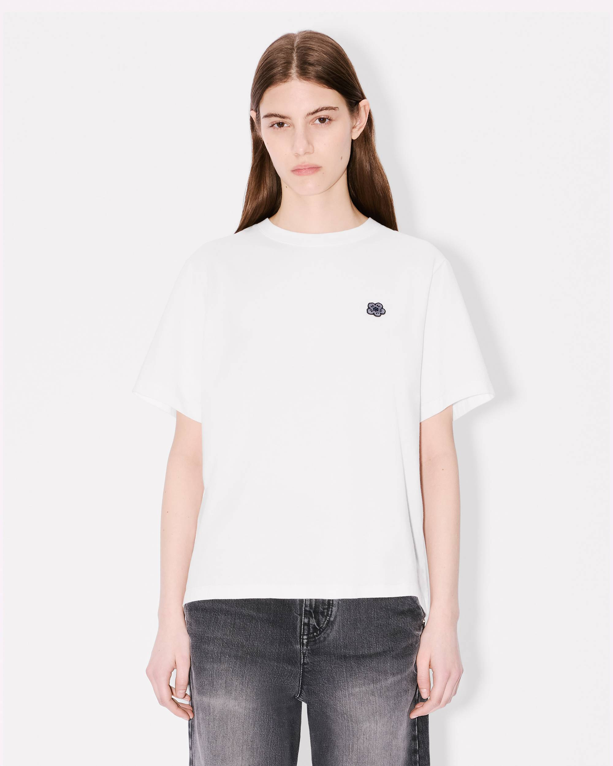 'Boke Flower' embroidered relax T-shirt - 3
