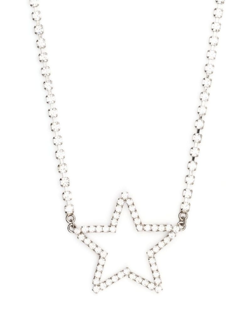 crystal-embellished star necklace - 1
