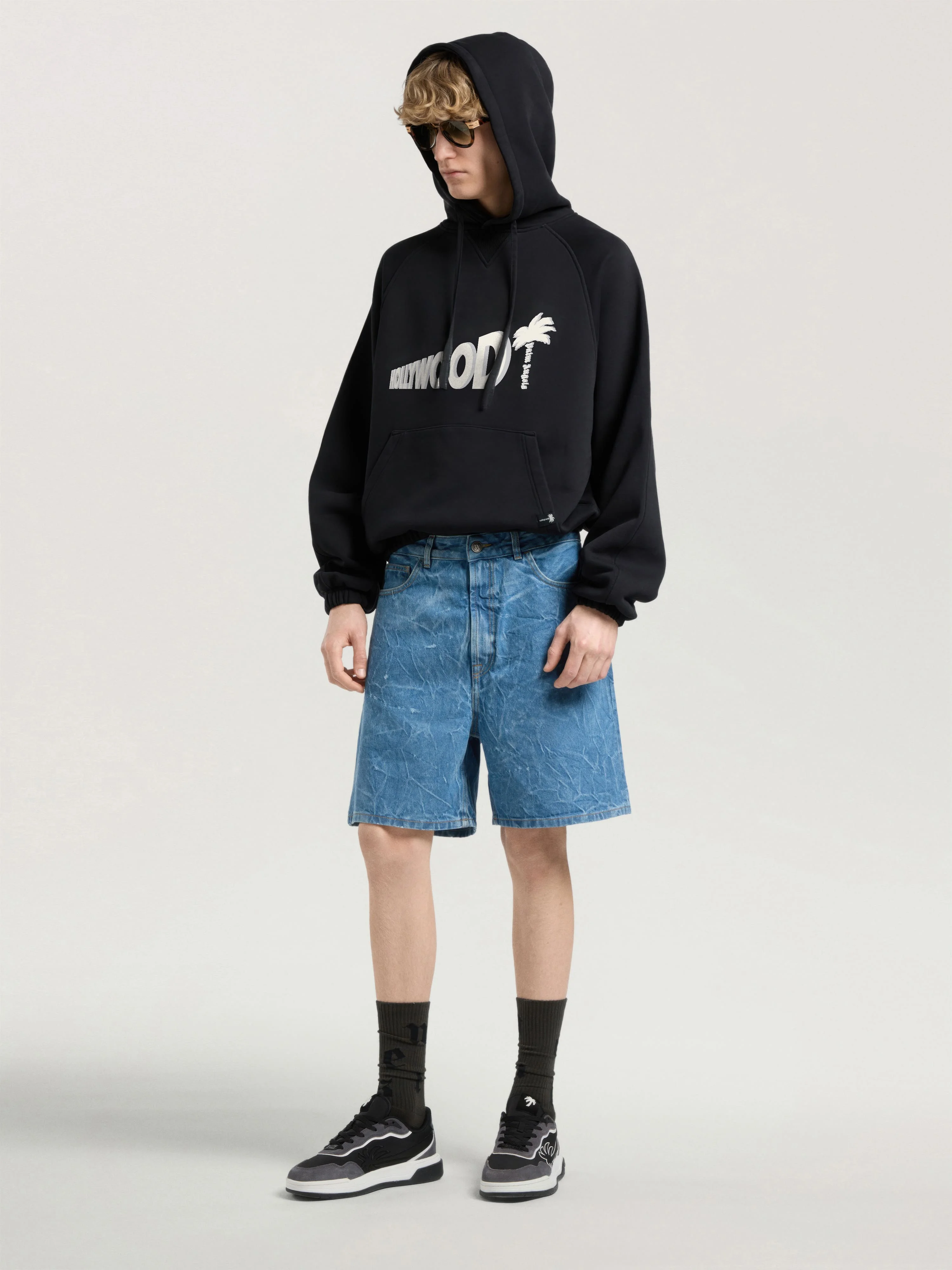 Sunset Blvd Palm Loose Hoodie - 1
