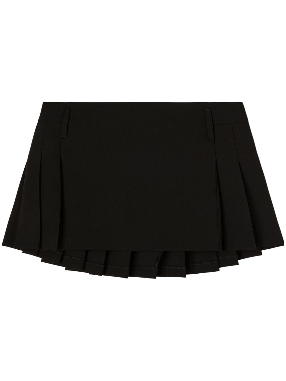 pleated virgin-wool miniskirt - 1