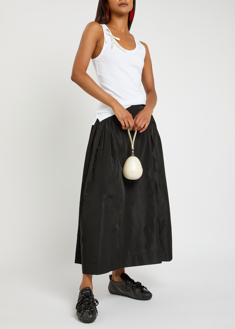 Simone Rocha Pearl Chain Sculpt Cotton Tank - 4