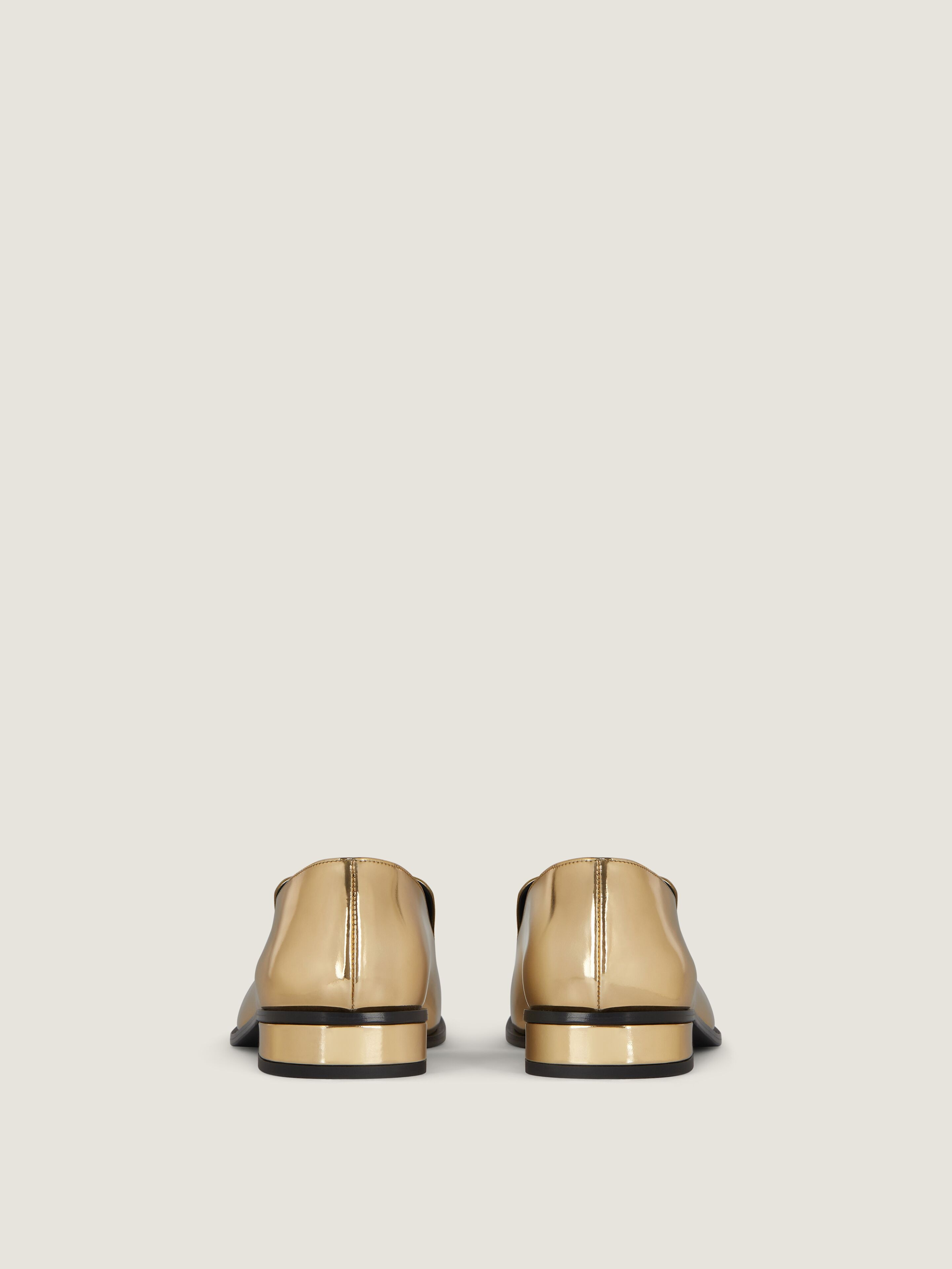 TUX LOAFERS IN MIRROR EFFECT LEATHER - 6
