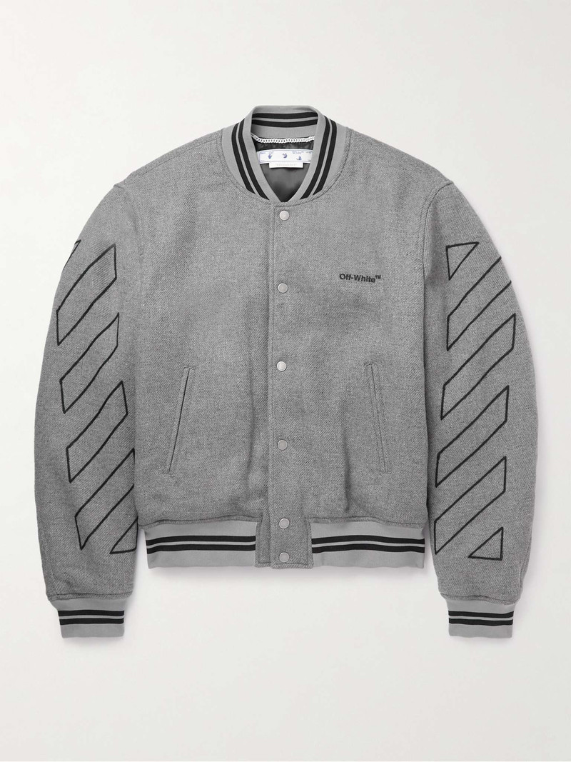 Logo-Embroidered Twill Bomber Jacket - 1
