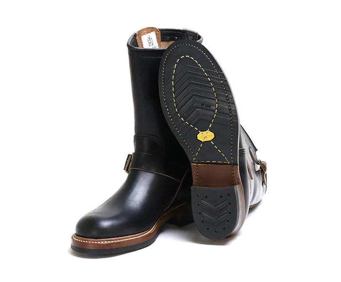 LK-003 Wabash Engineer Boots Horween CXL Black - 2