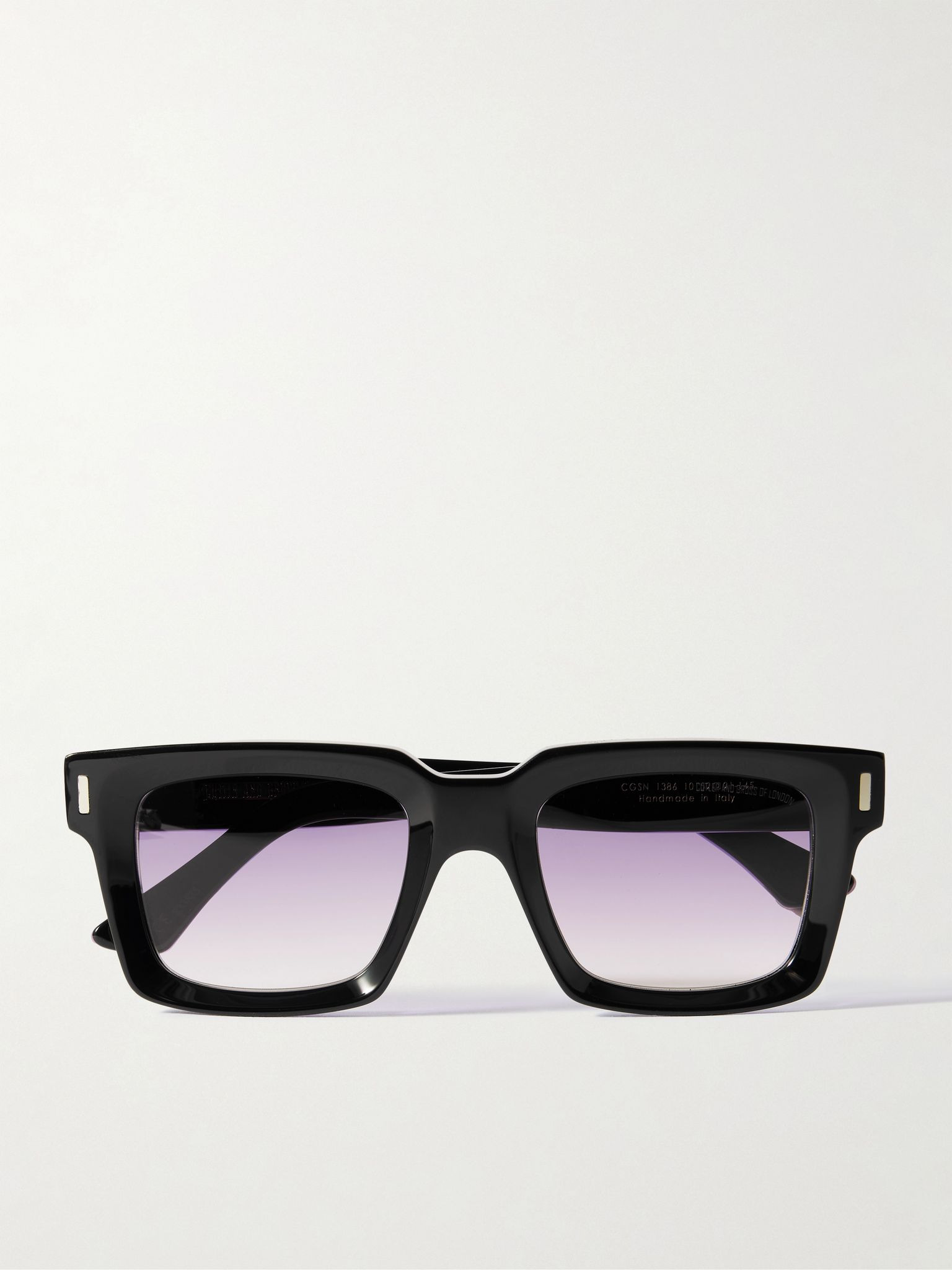 Square-Frame Acetate Sunglasses Black - 1