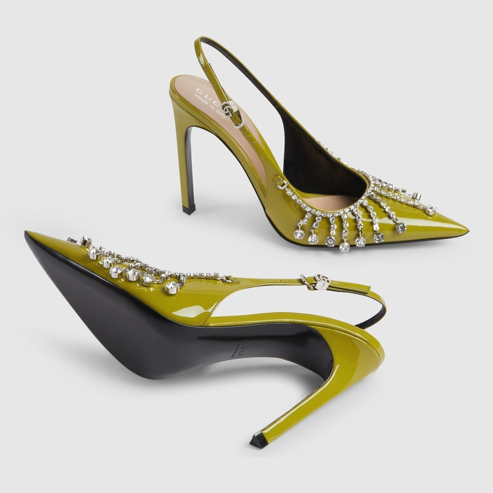 Gucci Crystal Chain Pumps - 4