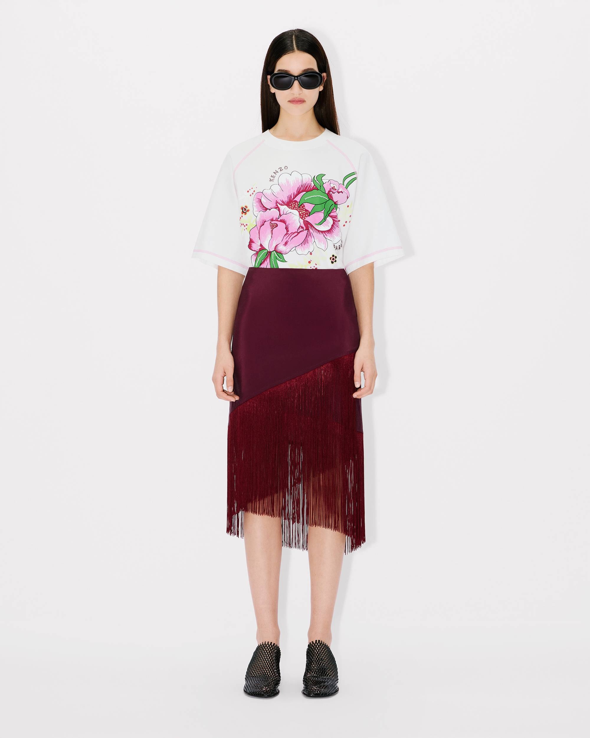 'KENZO Peonies' T-shirt in cotton - 5