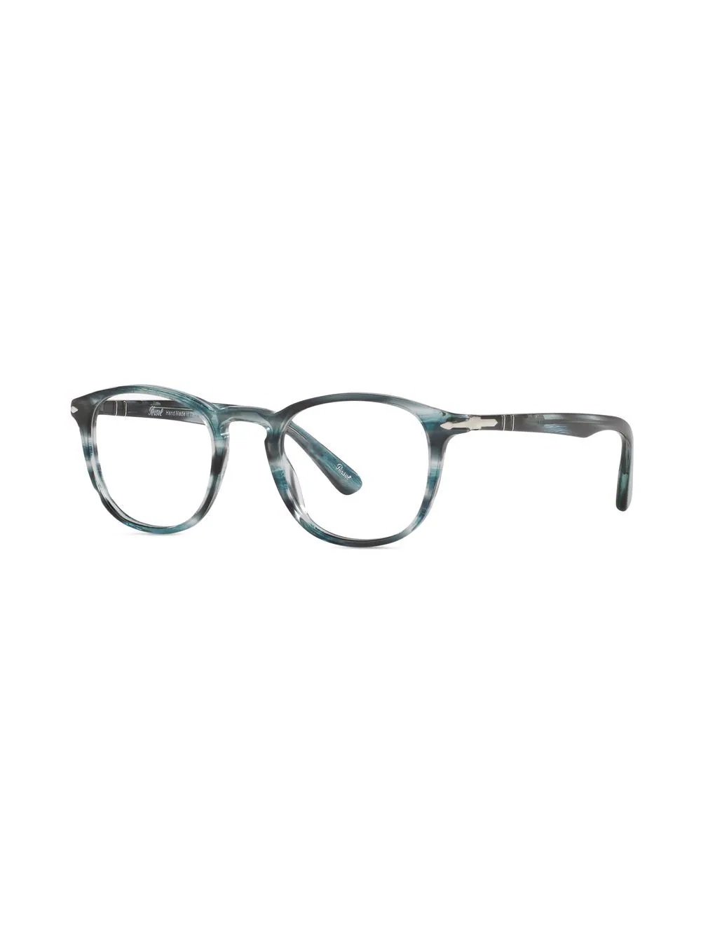 striped square-frame glasses - 2