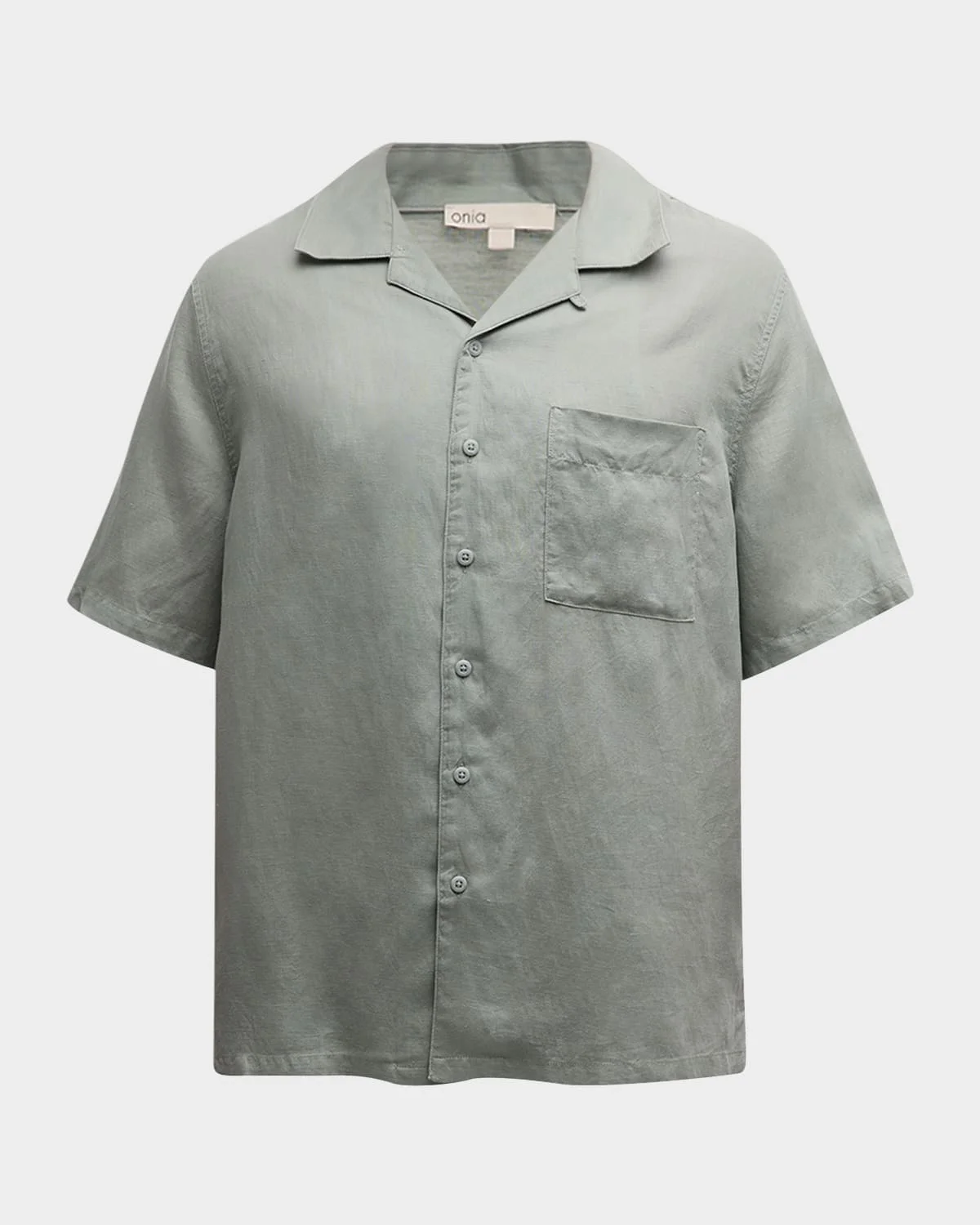 Men's Air Linen Convertible Collar Short-Sleeve Shirt - 1
