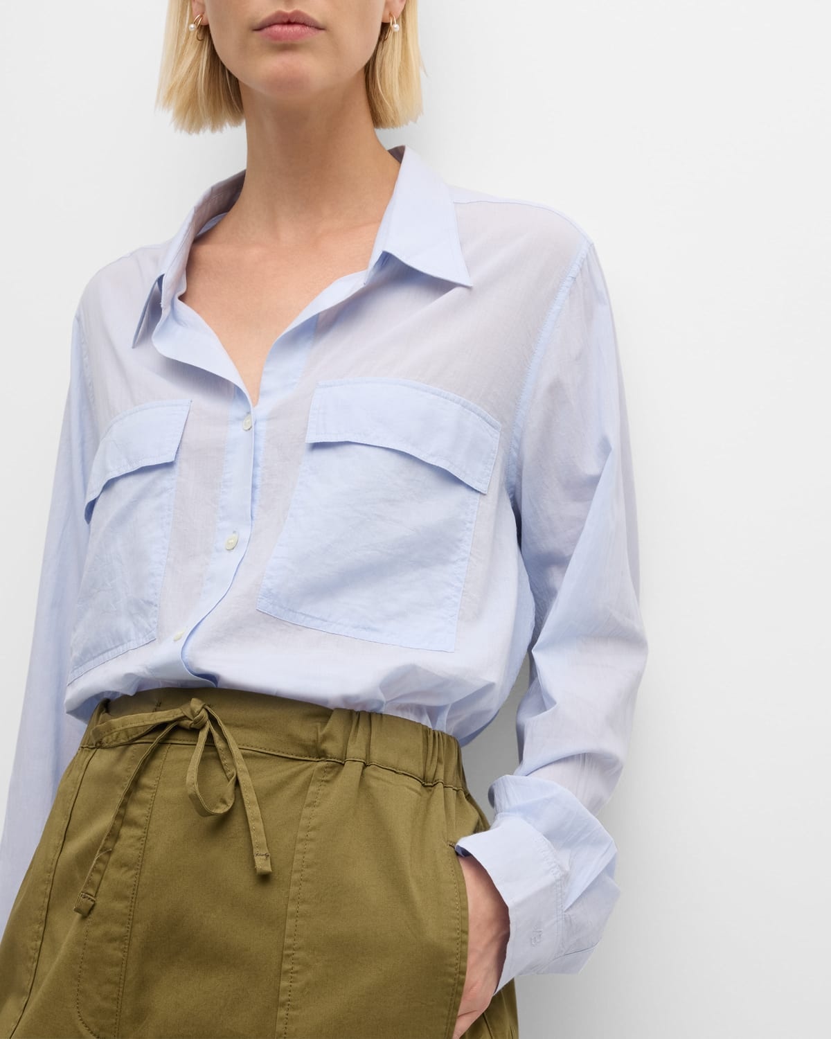 Dim Button-Down Cotton Shirt - 6