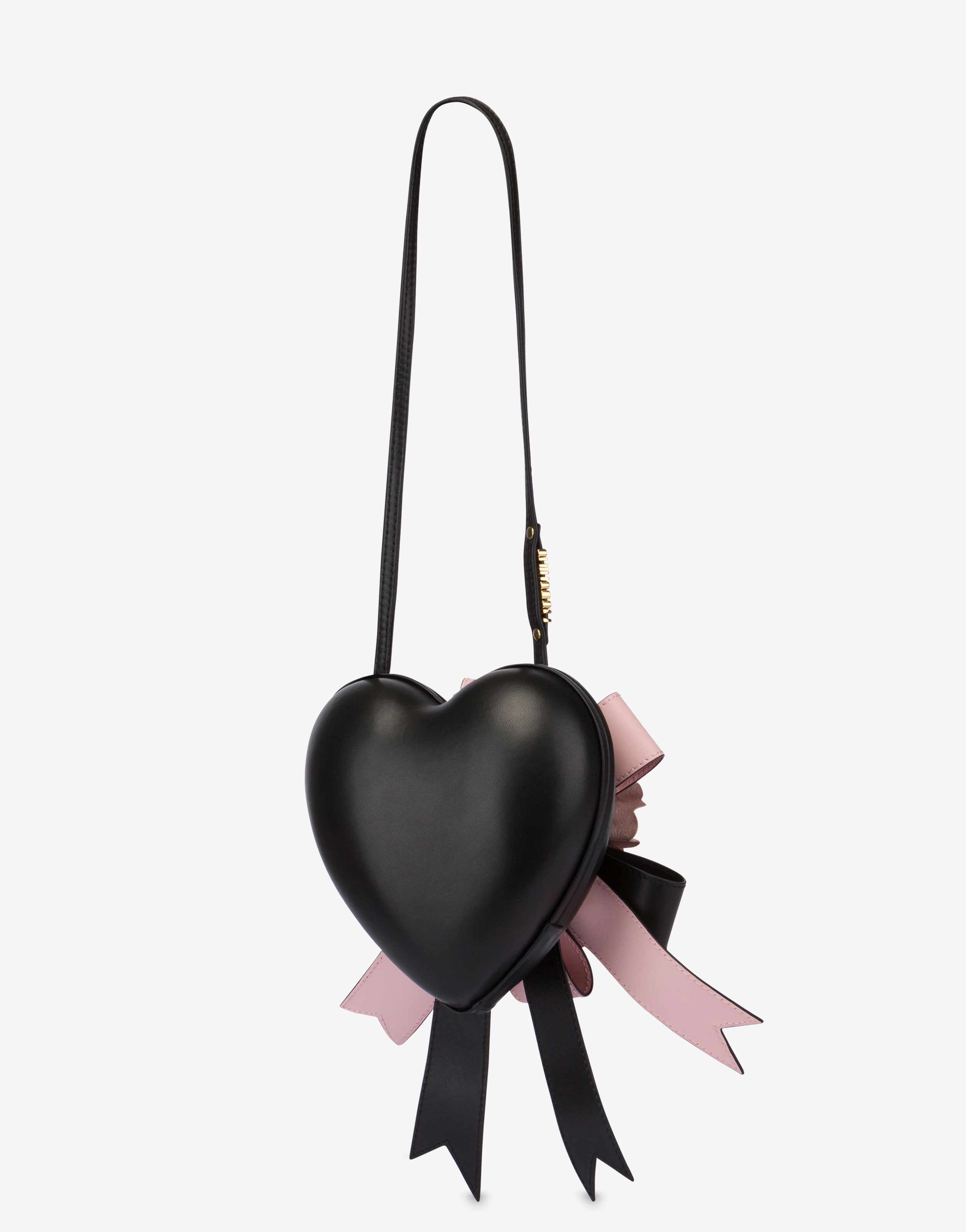 LEATHER FLOWER MOSCHINO HEARTBEAT BAG - 2