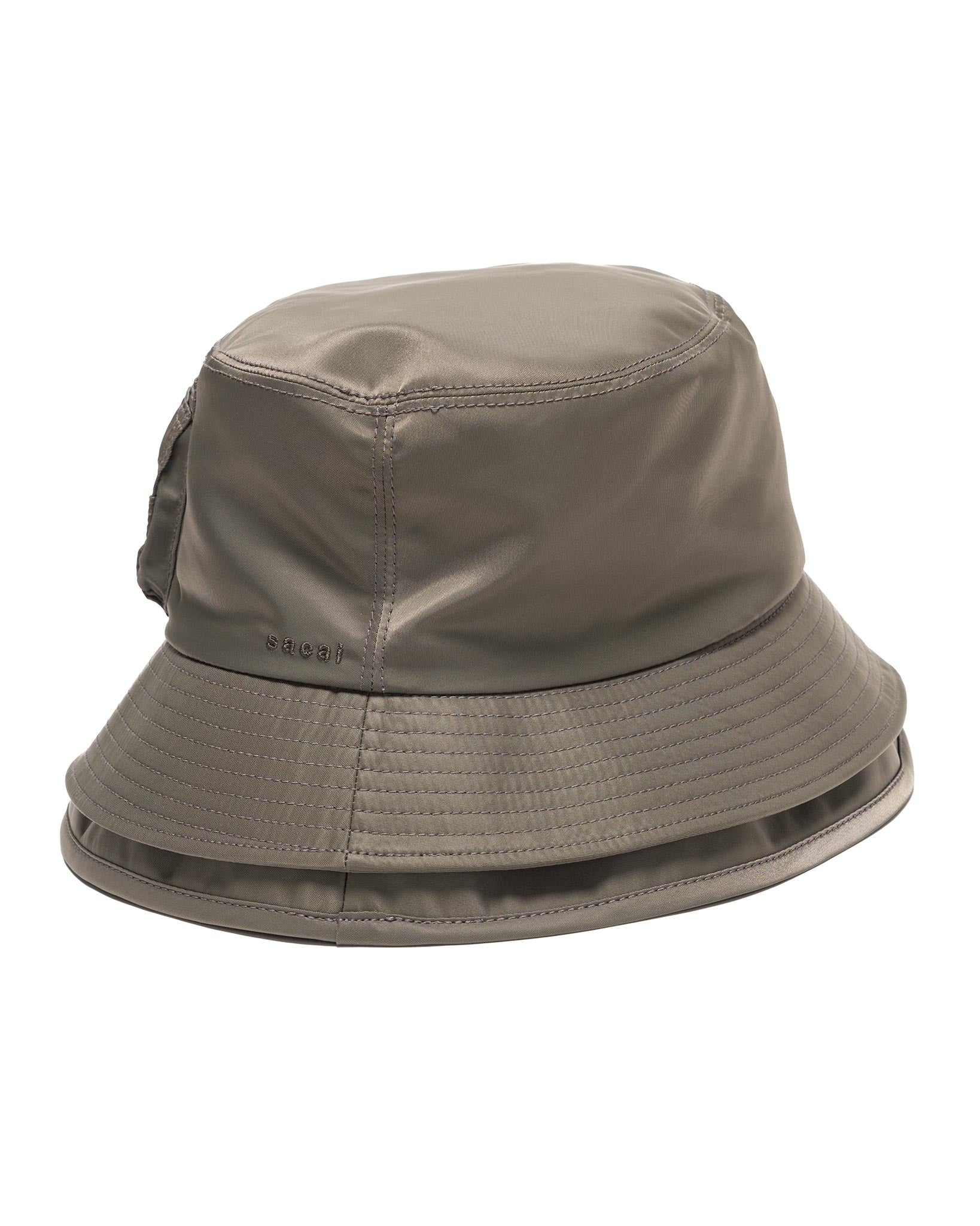 sacai サカイ Nylon Twill Double Brim Hat sacai Pocket Double Brim Hat / Nylon Twill Taupe | havenshop