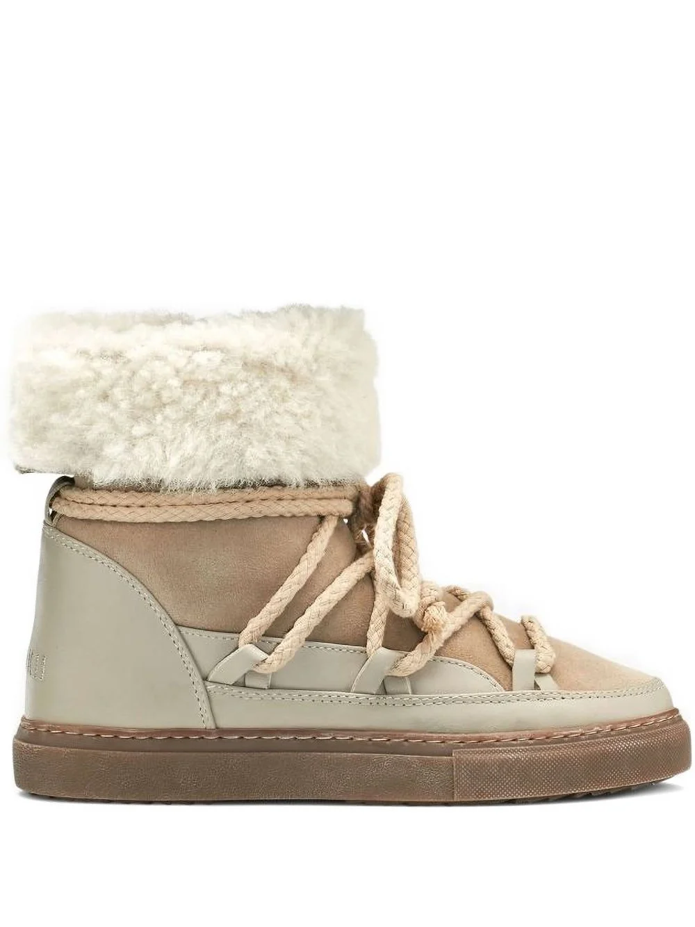 Classic shearling lace-up sneakers - 1