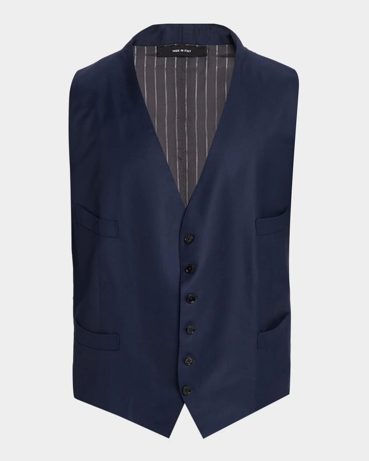 Men & apos;s Wool Button-Front Waistcoat - 1