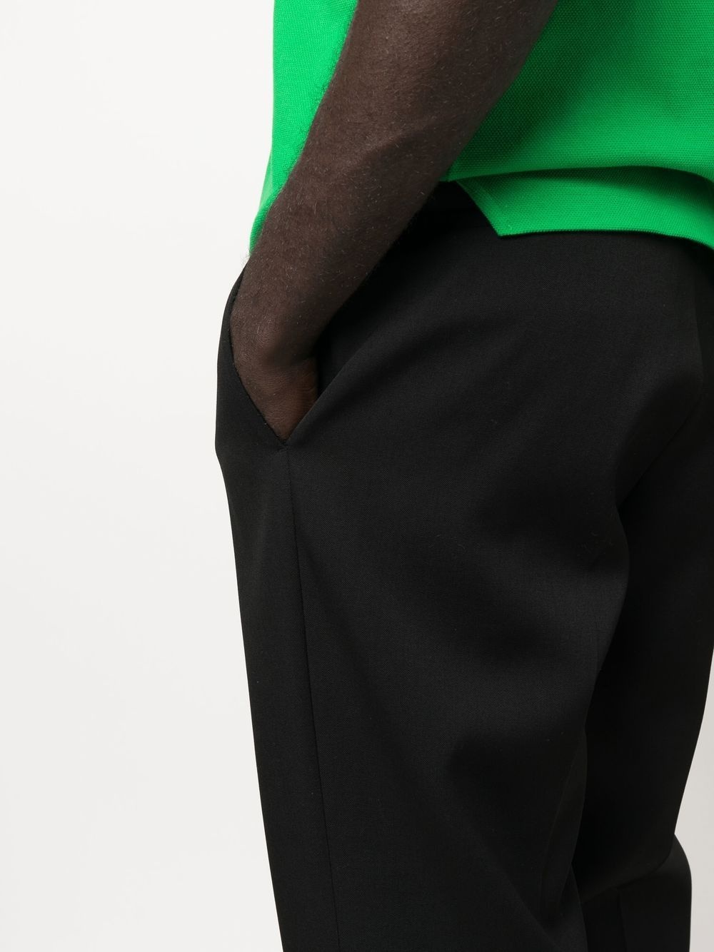 virgin-wool tapered trousers - 5