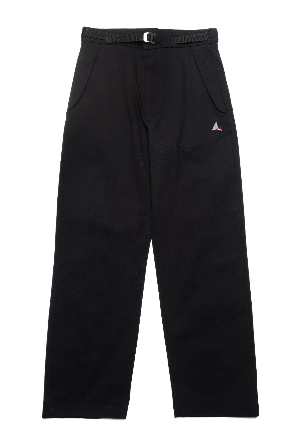 Buckle Chino Pant - Black - 1