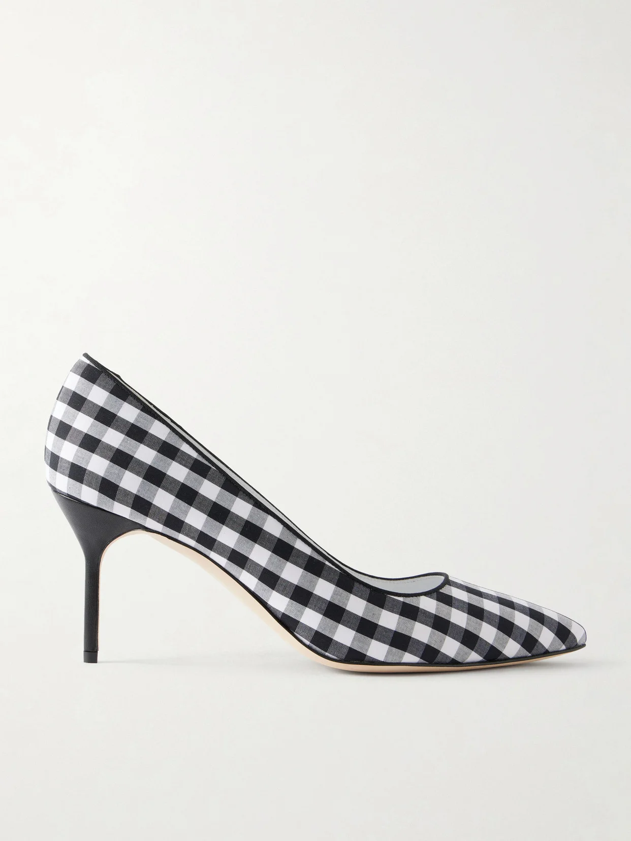 Bb 70 Checked Woven Pumps - 1