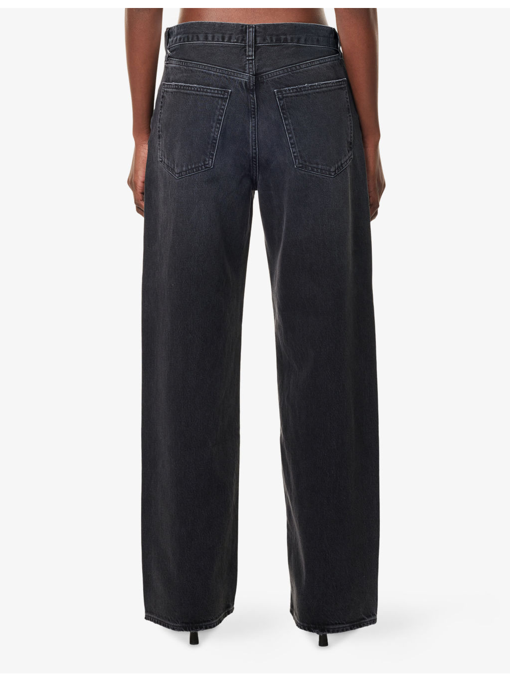 Low Slung Baggy Wide-Leg Denim Jeans - 4
