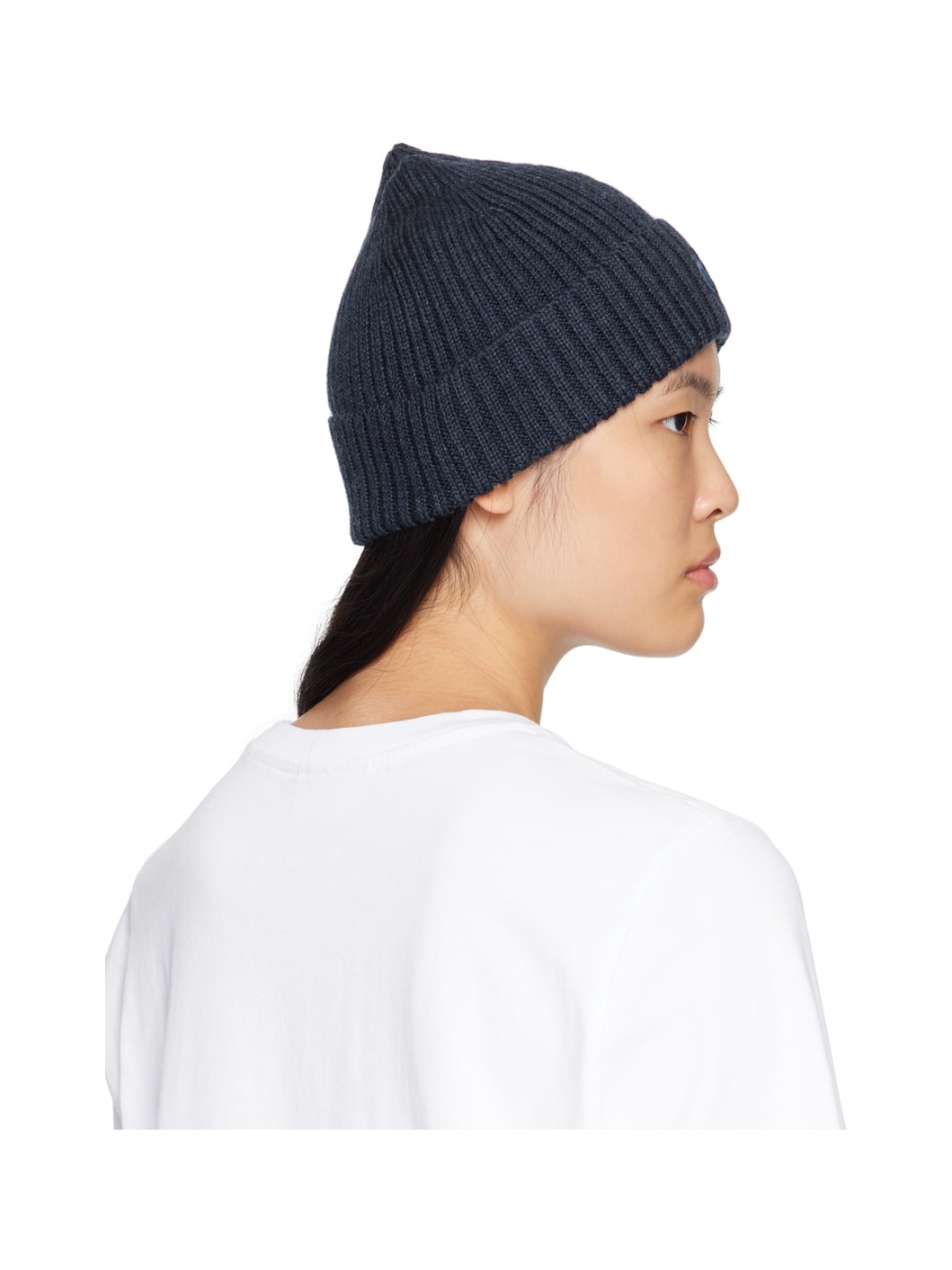 Blue Fox Head Patch Beanie - 3