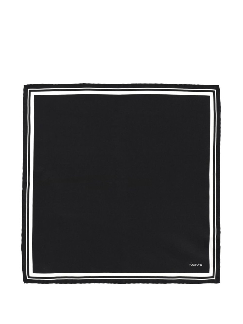 TOM FORD striped-border scarf outlook