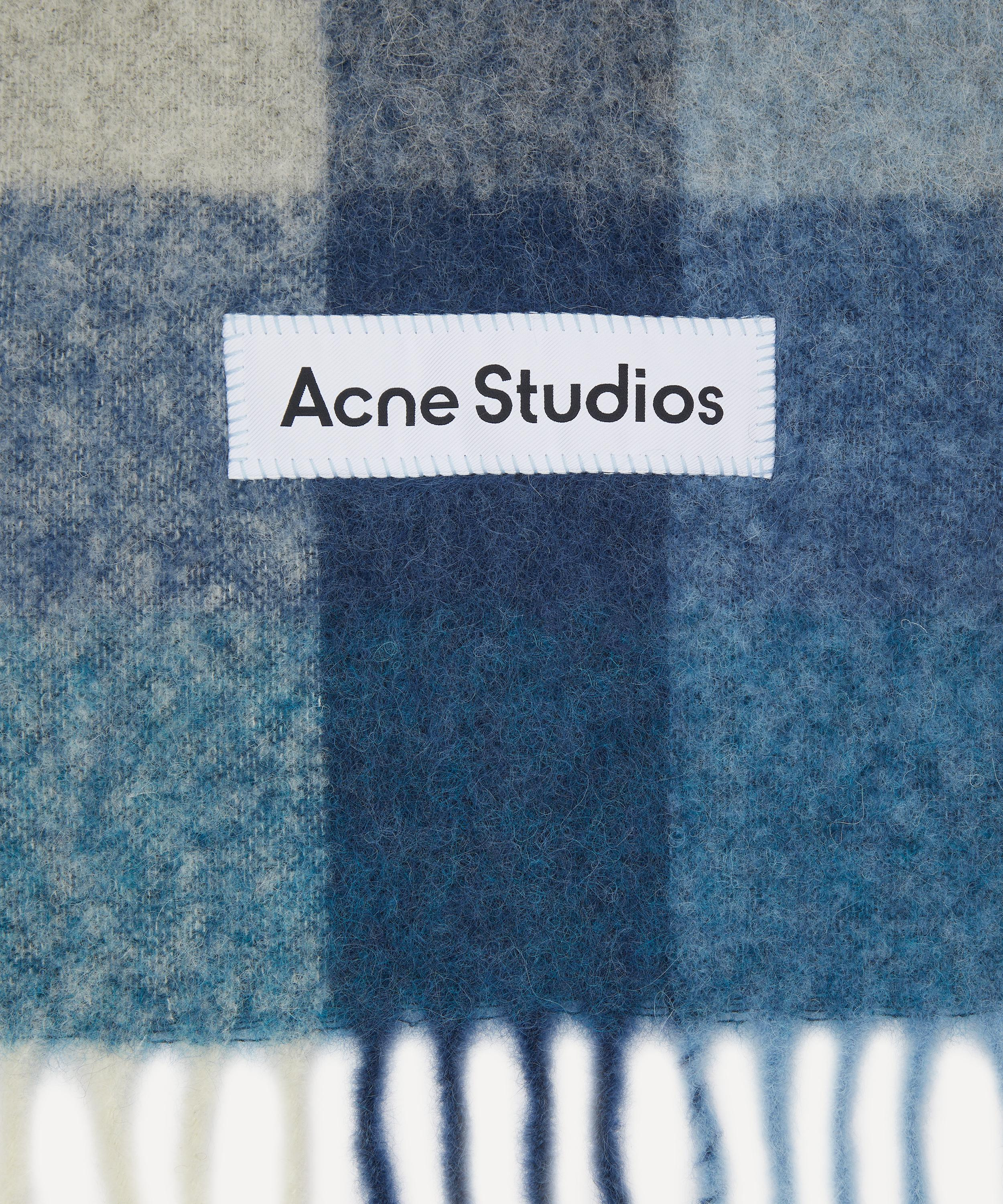 Mohair Checked Scarf - 3