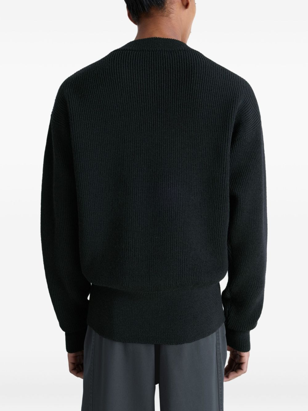 ribbed wool crewneck sweatshirt - 4