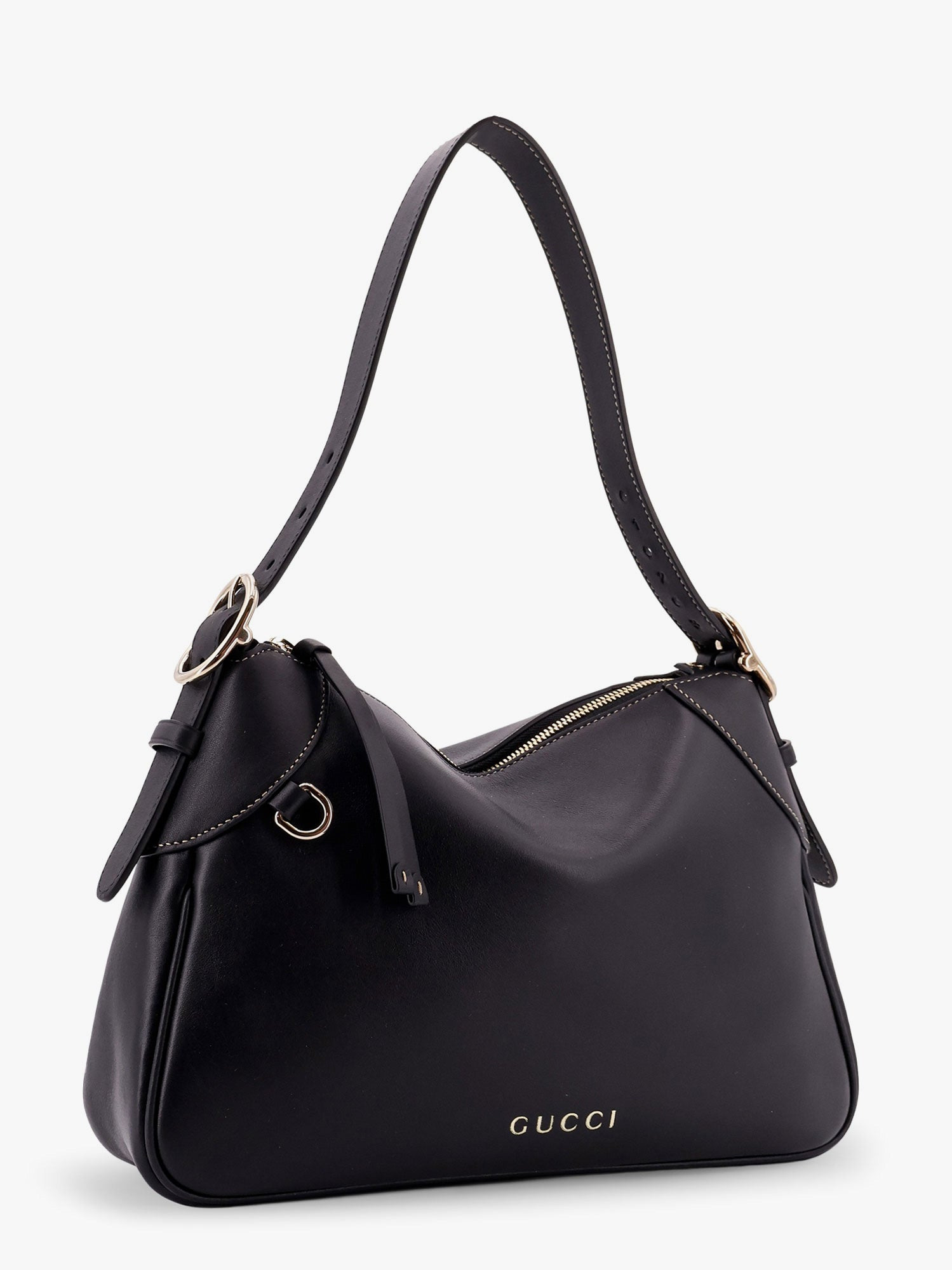 Gucci Gg Emblem Leather Shoulder Bag - 2