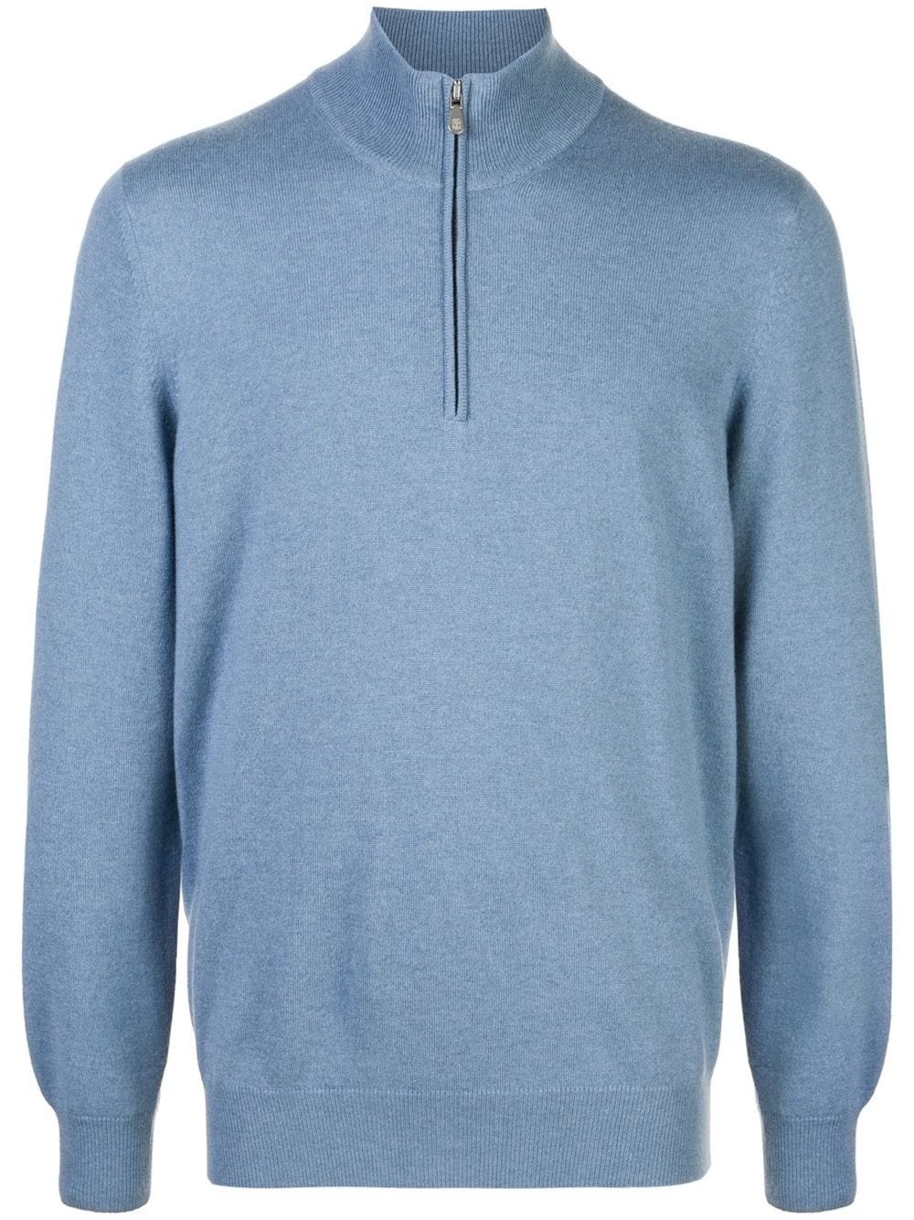 cashmere half-zip jumper - 1