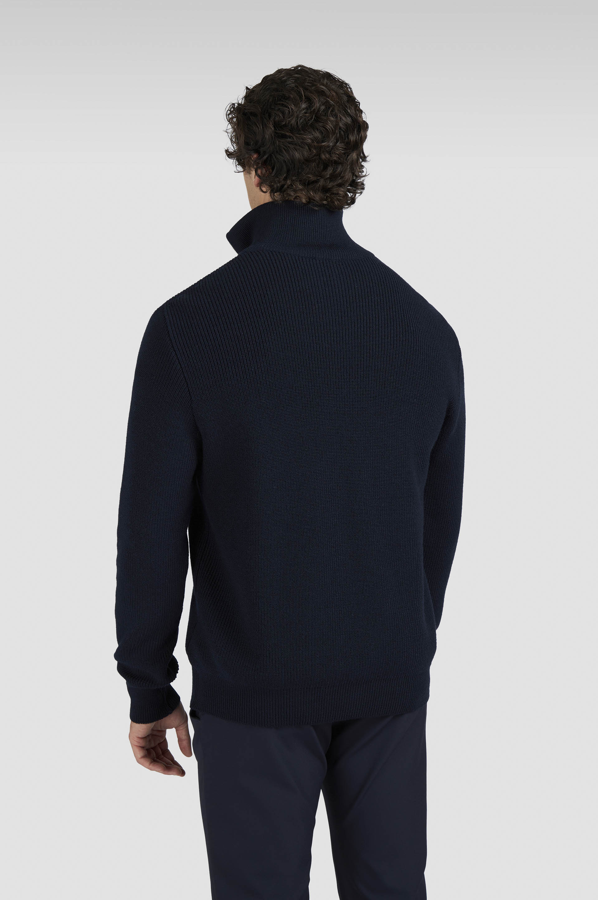 TECH WOOL HALF ZIP SWEATER - 3
