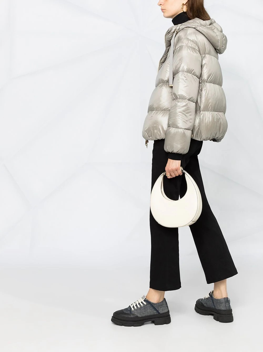 metallic quilted puffer jacket - 6