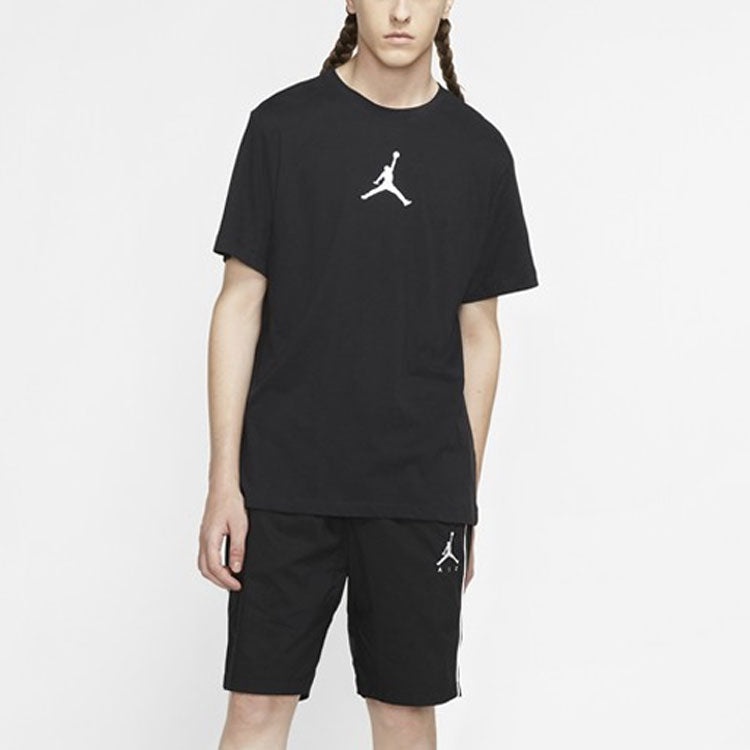Air Jordan Jumpman Dfct Ss Crew Round-neck Short-sleeve Tee Men Black CW5191-010 - 6