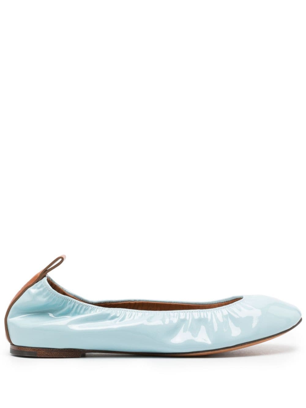 patent leather ballerina shoes - 1