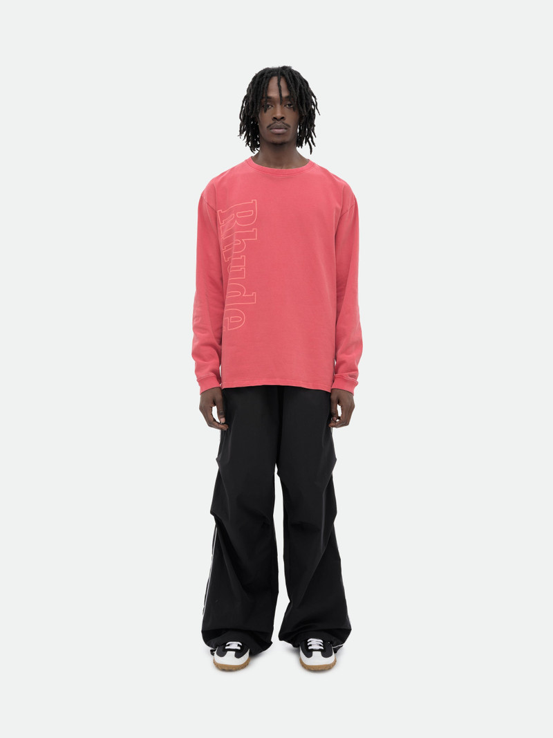 Rhude RHUDE SIDE LOGO LS TEE outlook