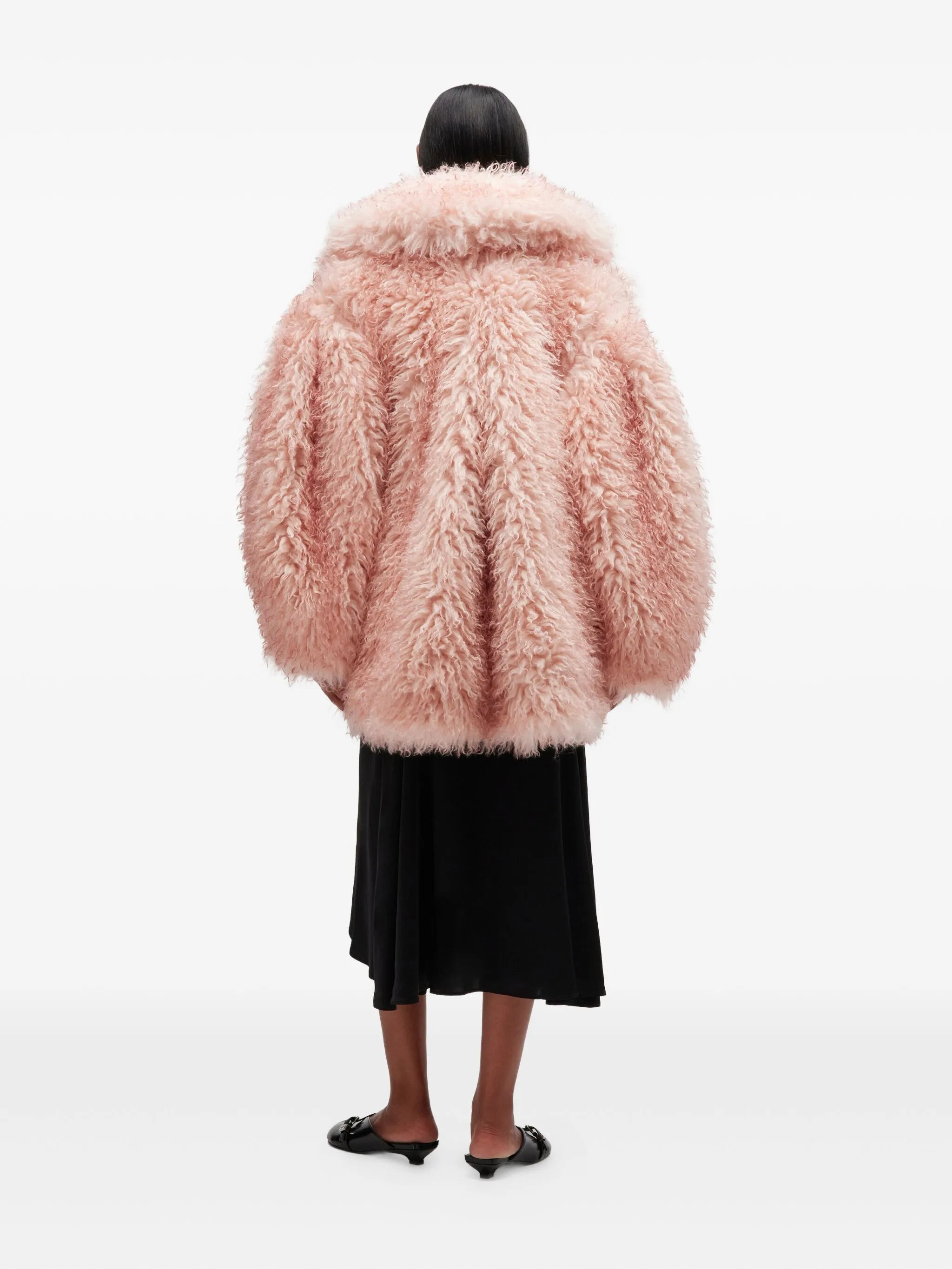 Ganni Teddy-textured Double-breasted Coat - 2