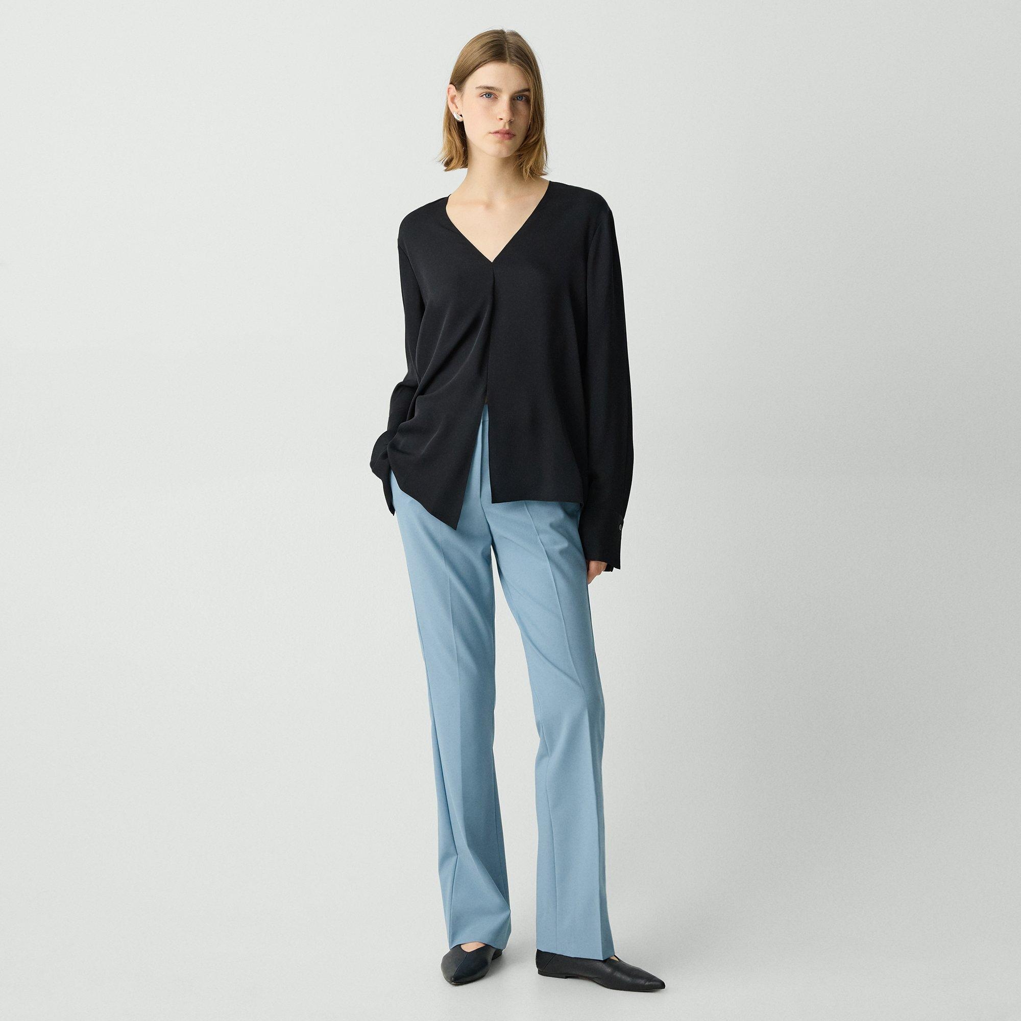 Flared Pant in Good Wool - 3