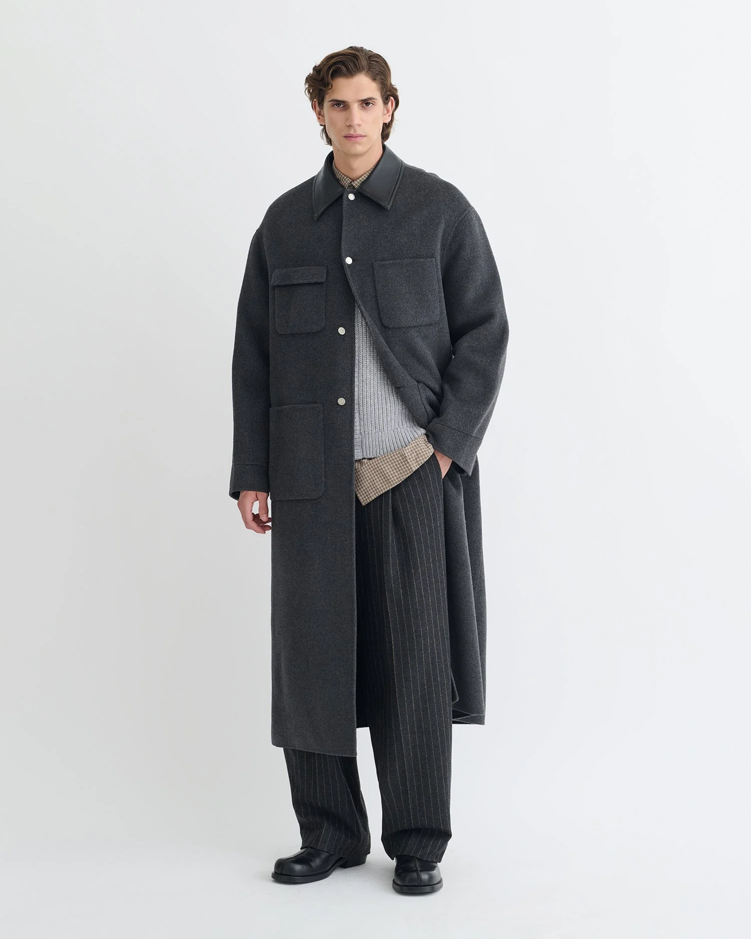 Double Wool Coat - 1