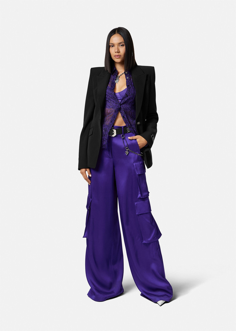 VERSACE Wool Single-Breasted Blazer outlook